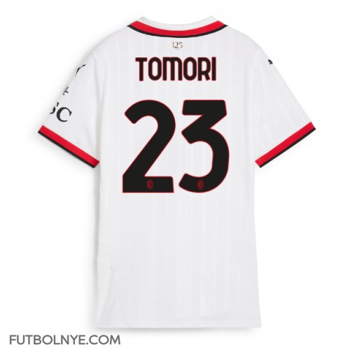 Camiseta AC Milan Fikayo Tomori #23 Visitante Equipación para mujer 2024-25 manga corta